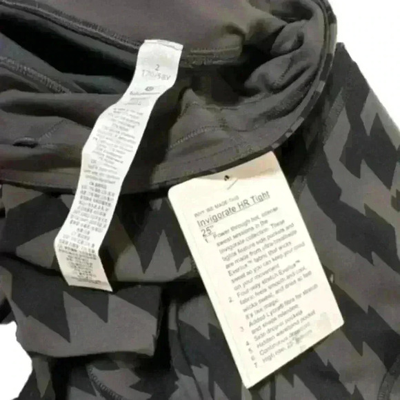 NWT Lululemon Invigorate High Rise Tight 25" Leggings  Size 2 - Picture 5 of 6